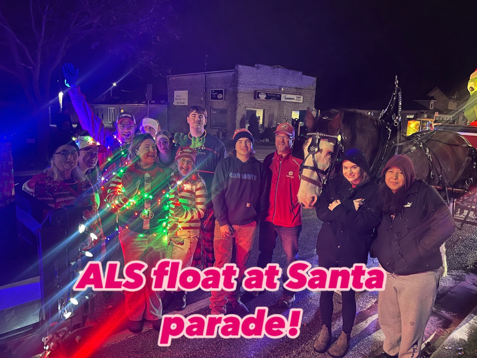 The Van Praet Family's Santa Claus Parade Float